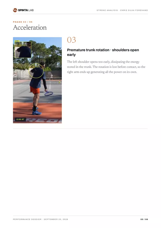 Página 5 del informe: aceleración